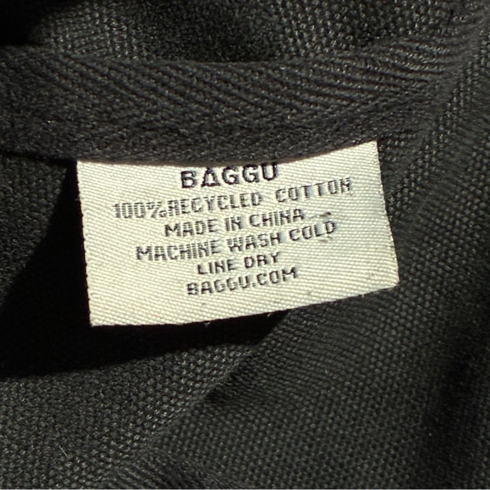 BAGGU Canvas Tote Bag Black - Picture 8 of 8